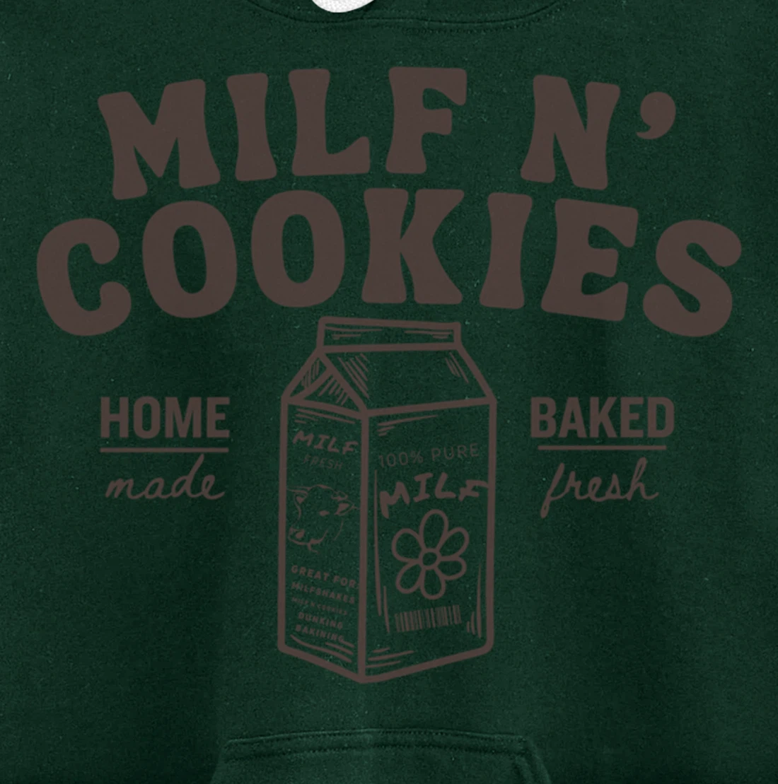 Milf N' Cookies Stay At Home Milf Funny Milf Mom Mama Milf Pullover Hoodie