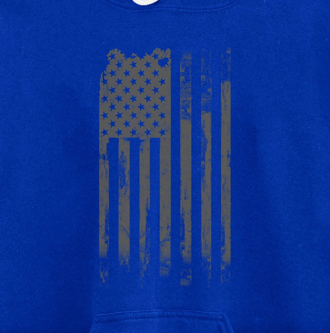 Vintage Patriotic Distressed America USA Flag Pullover Hoodie