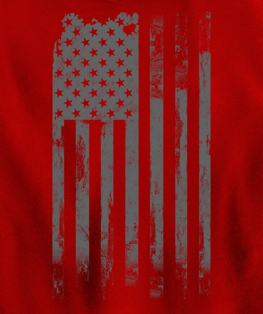 Vintage Patriotic Distressed America USA Flag Pullover Hoodie