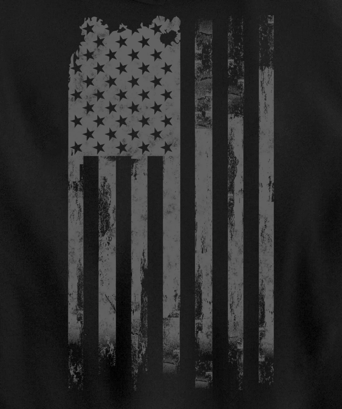 Vintage Patriotic Distressed America USA Flag Pullover Hoodie