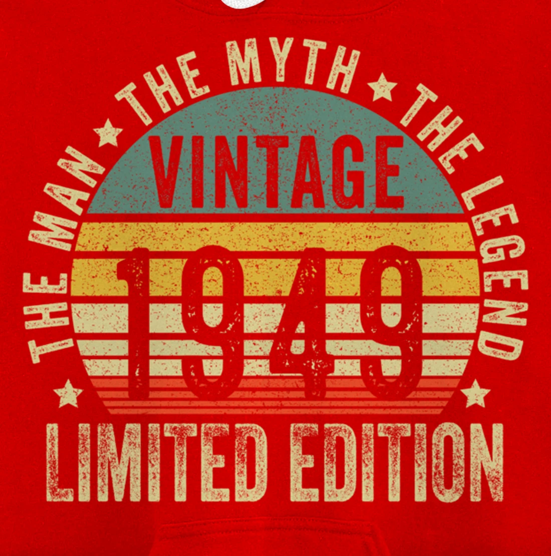 75 Year Old Gifts Vintage 1949 Limited Edition 75th Birthday Pullover Hoodie