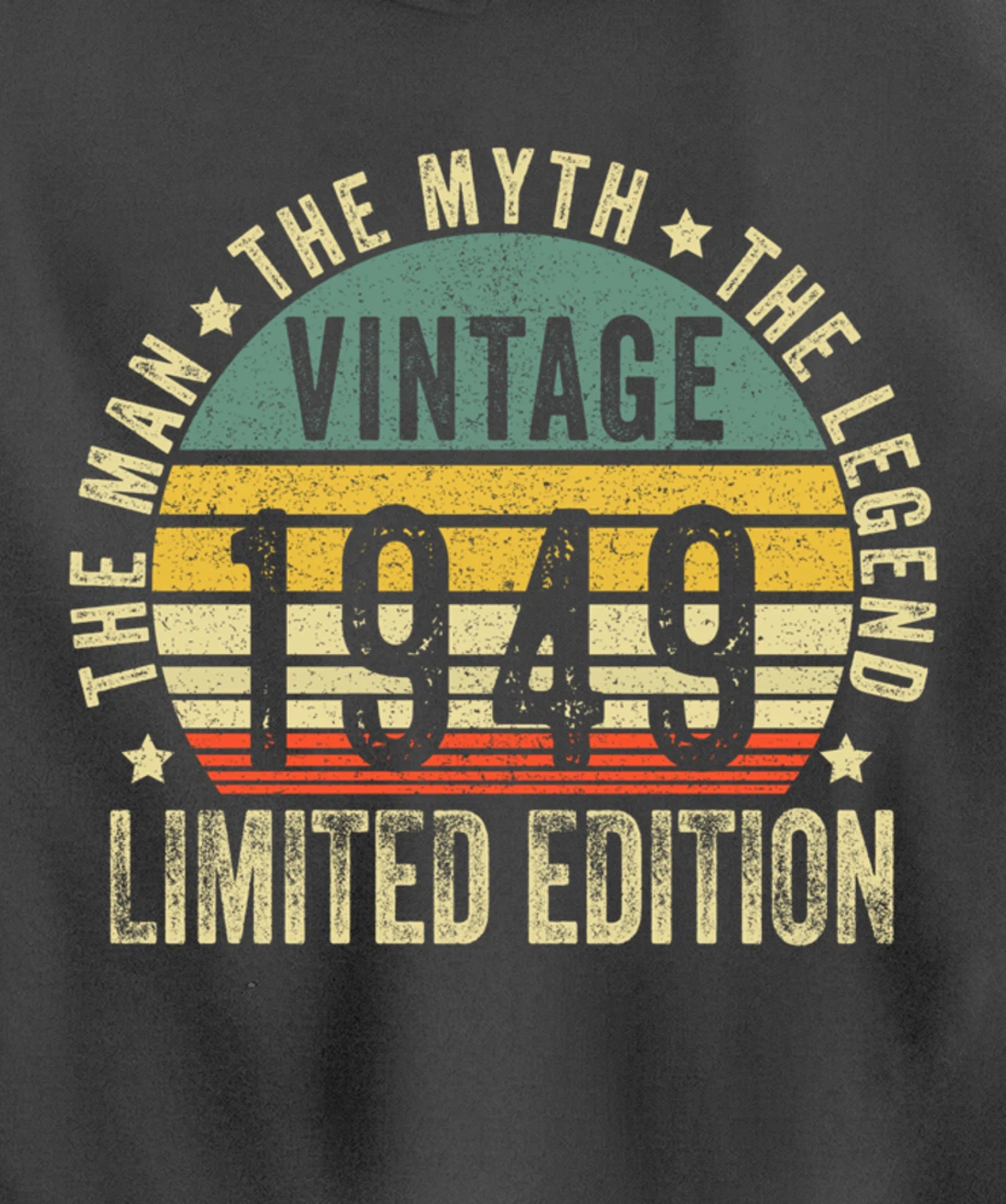 75 Year Old Gifts Vintage 1949 Limited Edition 75th Birthday Pullover Hoodie