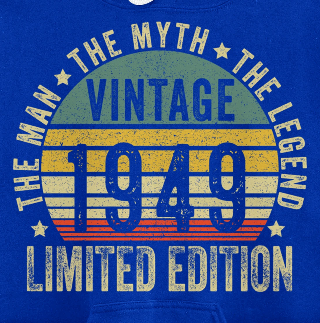 75 Year Old Gifts Vintage 1949 Limited Edition 75th Birthday Pullover Hoodie