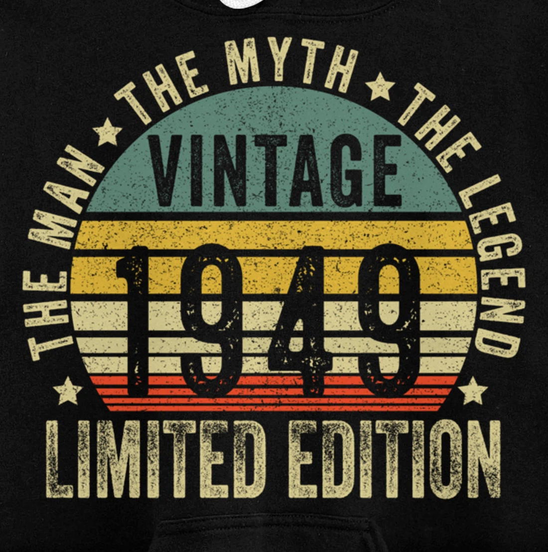 75 Year Old Gifts Vintage 1949 Limited Edition 75th Birthday Pullover Hoodie