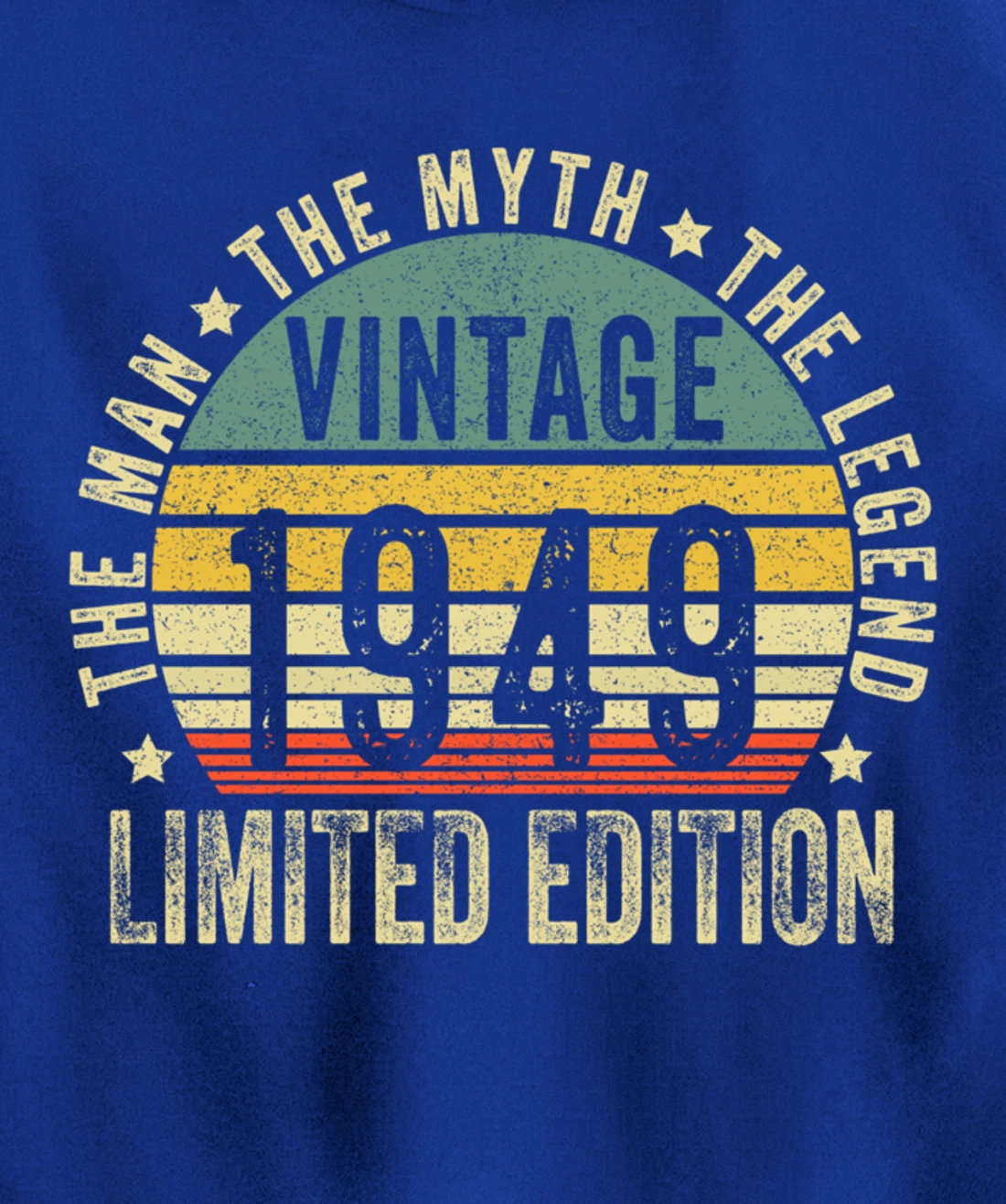 75 Year Old Gifts Vintage 1949 Limited Edition 75th Birthday Pullover Hoodie