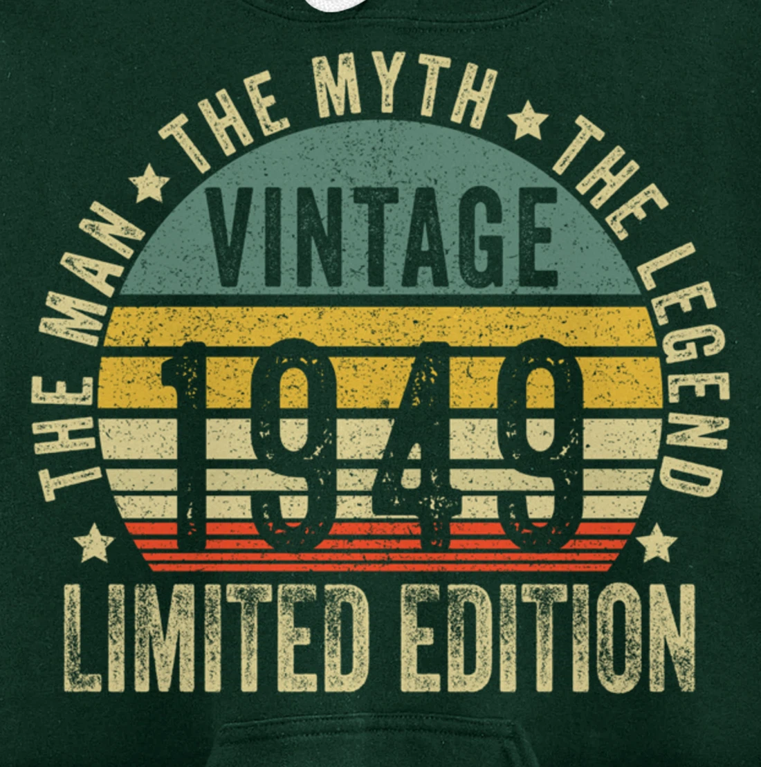 75 Year Old Gifts Vintage 1949 Limited Edition 75th Birthday Pullover Hoodie