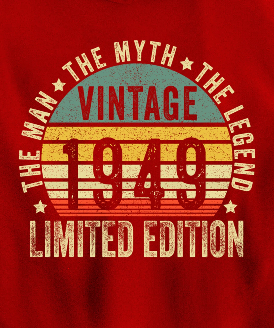 75 Year Old Gifts Vintage 1949 Limited Edition 75th Birthday Pullover Hoodie