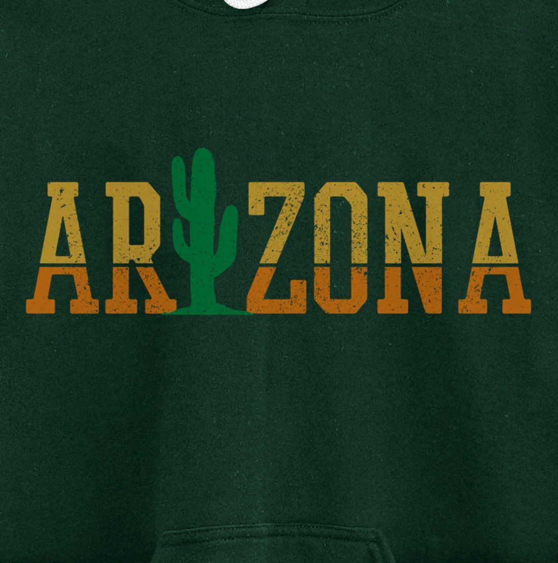 Arizona Cactus Vintage Retro Pride Souvenir Gift Pullover Hoodie