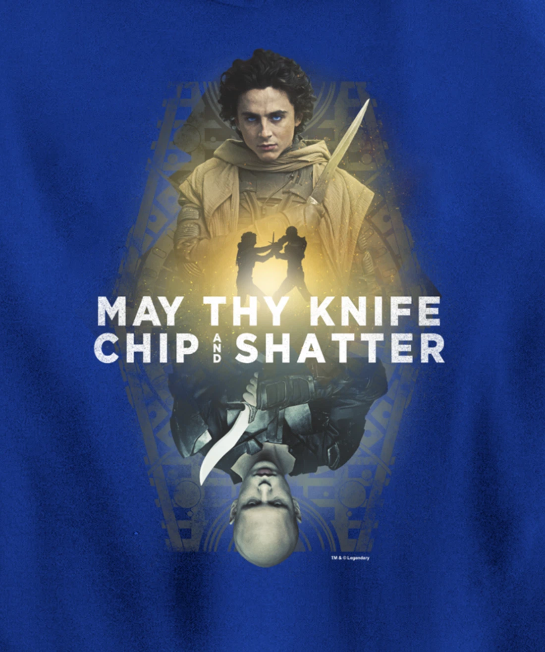 Dune Part Two May Thy Knife Chip & Shatter Epic Battle Shot Pullover Hoodie