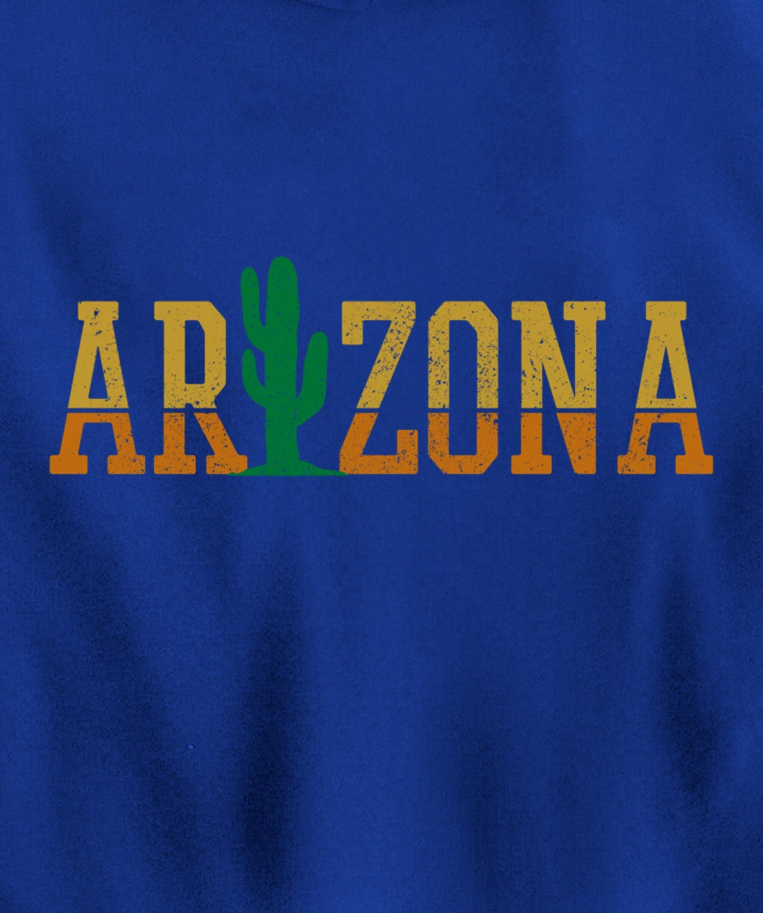 Arizona Cactus Vintage Retro Pride Souvenir Gift Pullover Hoodie