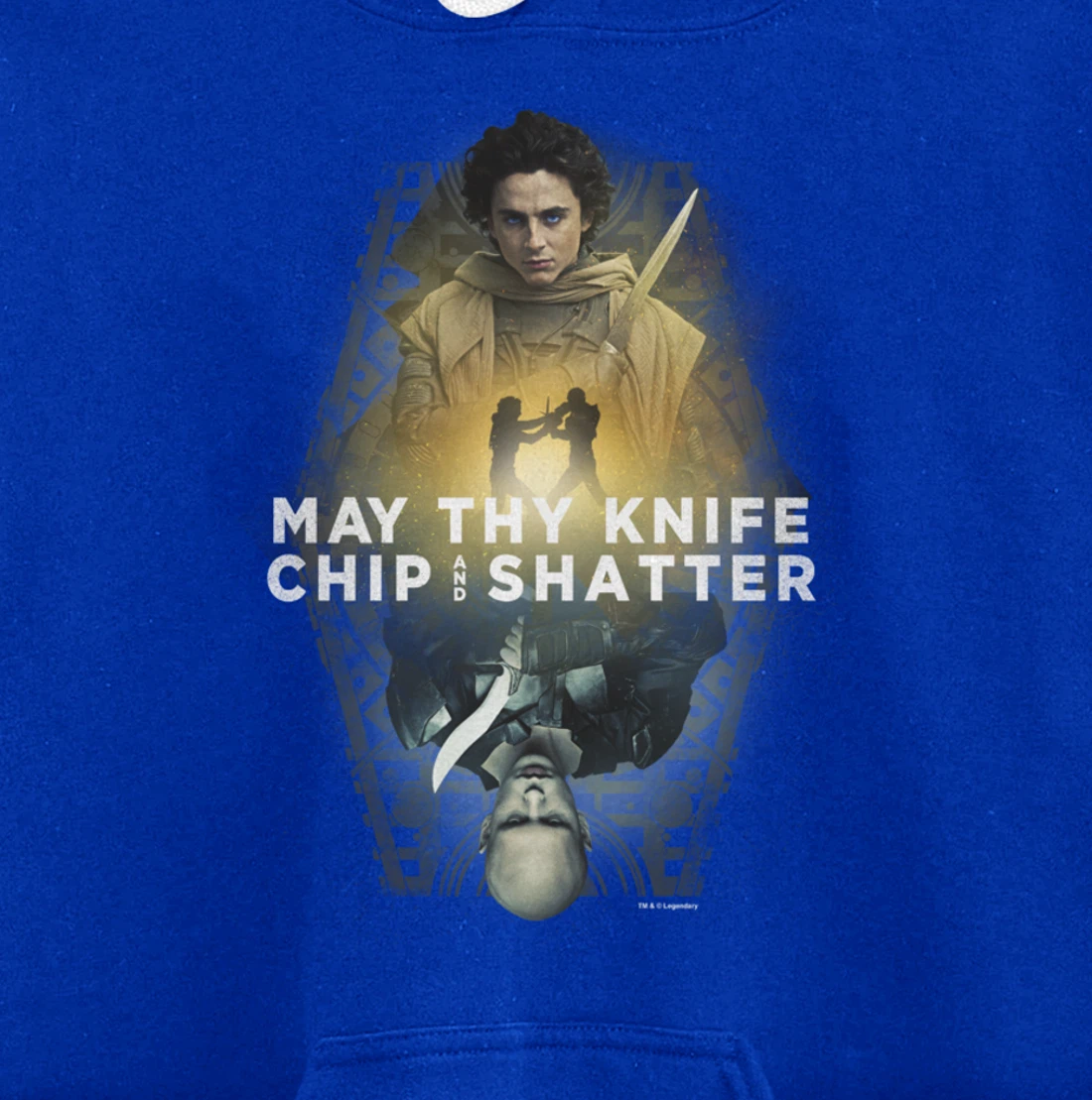 Dune Part Two May Thy Knife Chip & Shatter Epic Battle Shot Pullover Hoodie