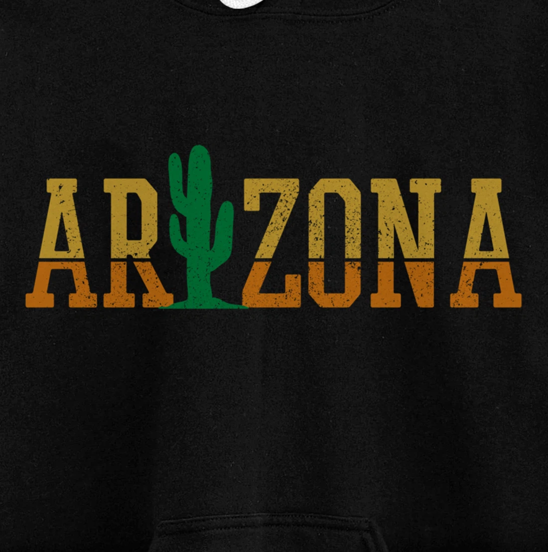 Arizona Cactus Vintage Retro Pride Souvenir Gift Pullover Hoodie