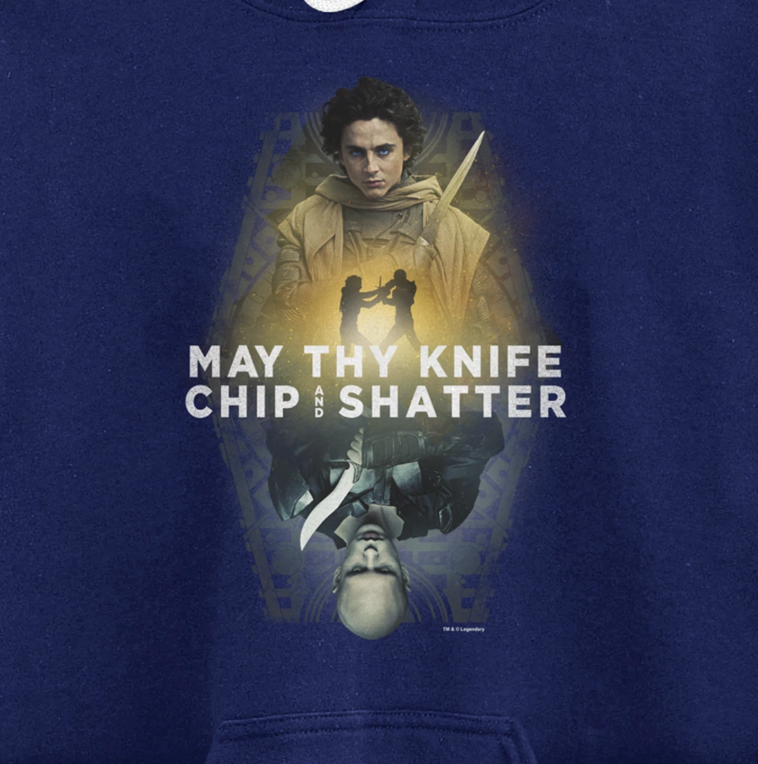 Dune Part Two May Thy Knife Chip & Shatter Epic Battle Shot Pullover Hoodie