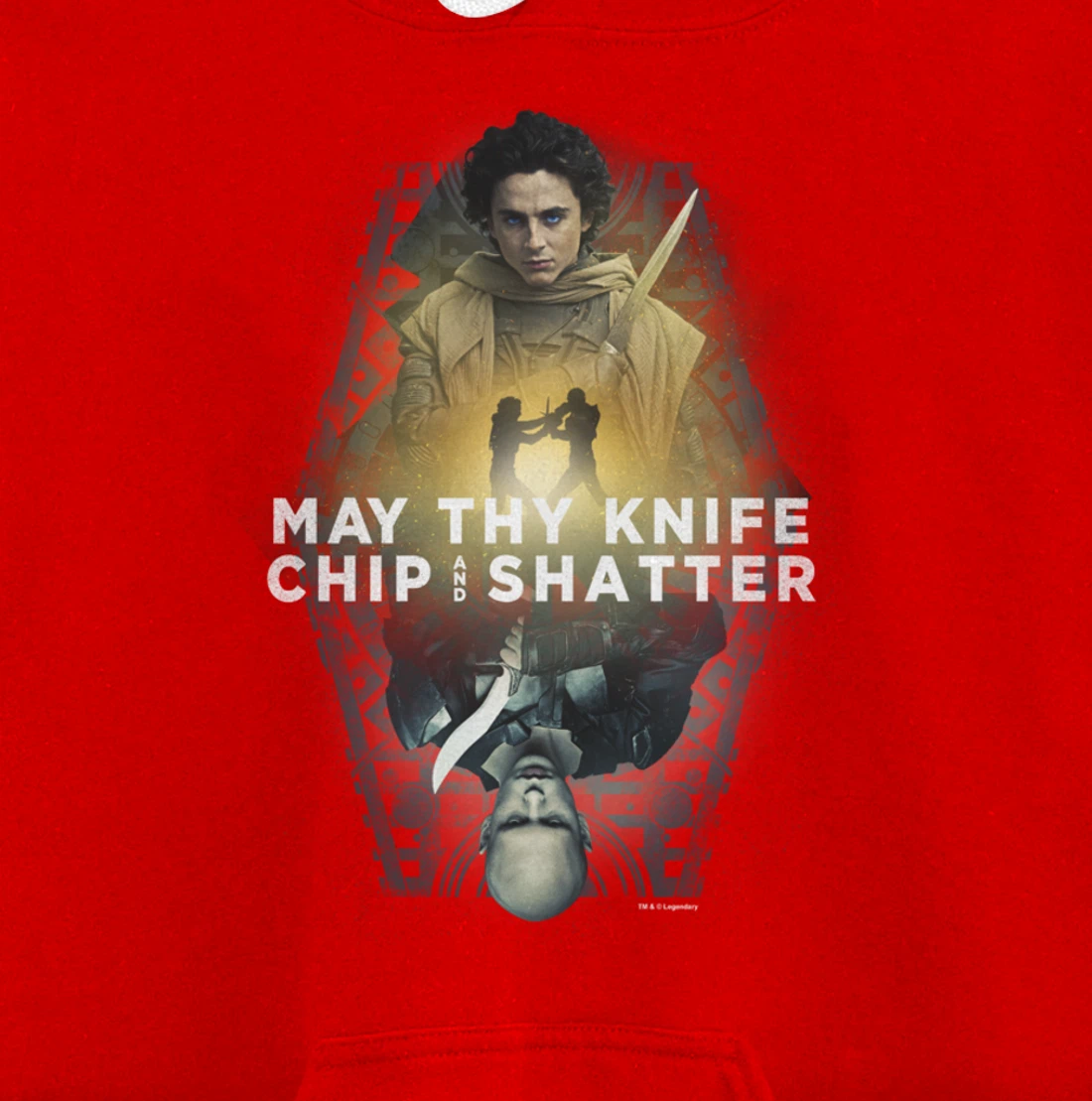 Dune Part Two May Thy Knife Chip & Shatter Epic Battle Shot Pullover Hoodie