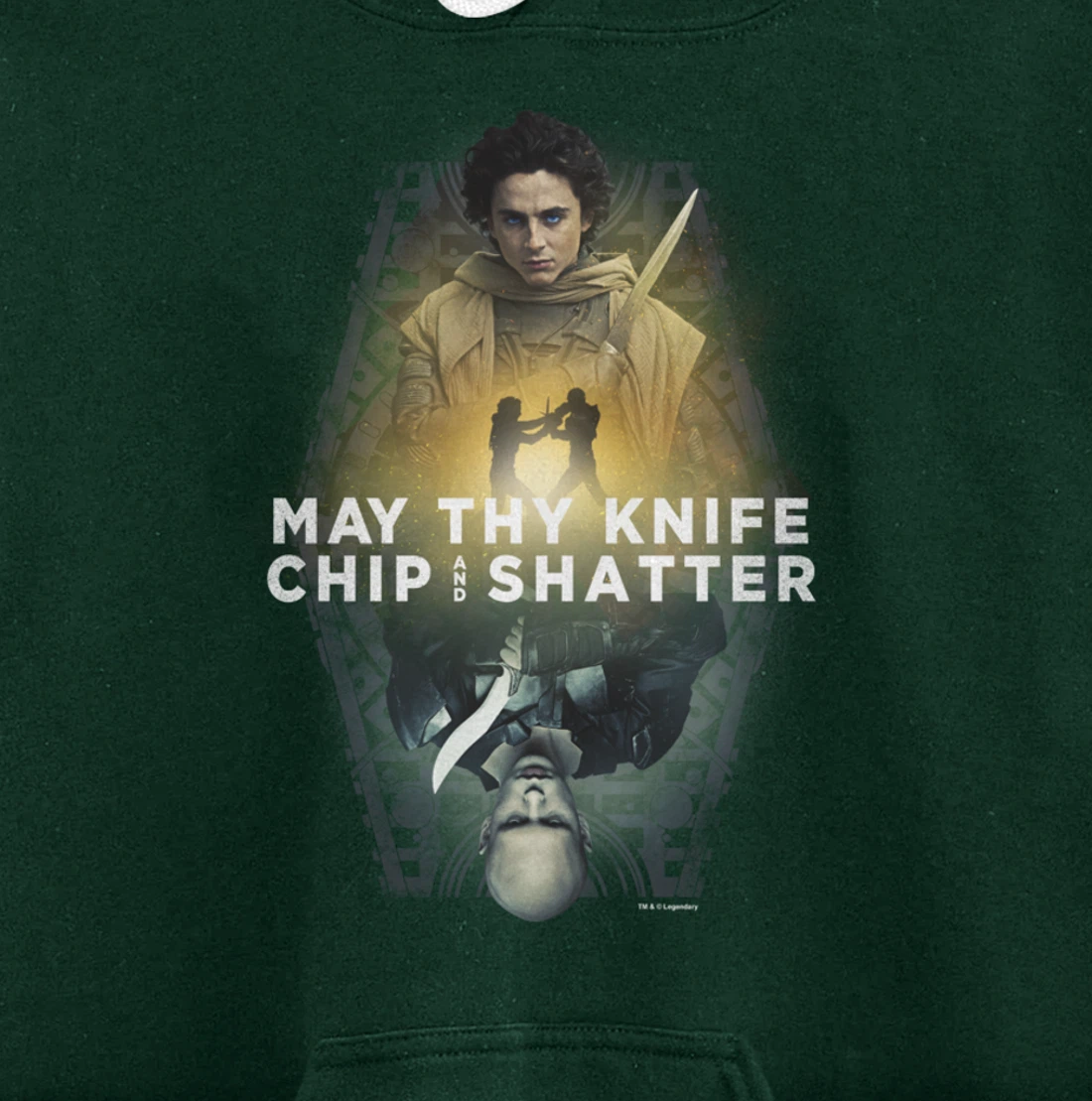 Dune Part Two May Thy Knife Chip & Shatter Epic Battle Shot Pullover Hoodie