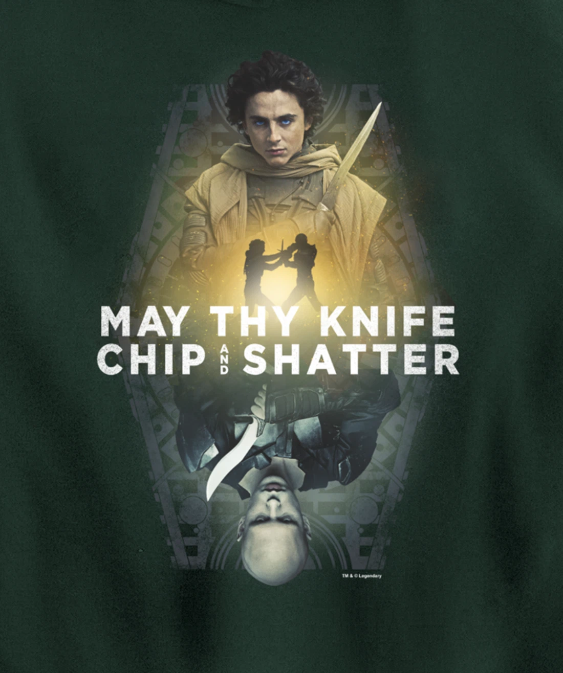 Dune Part Two May Thy Knife Chip & Shatter Epic Battle Shot Pullover Hoodie