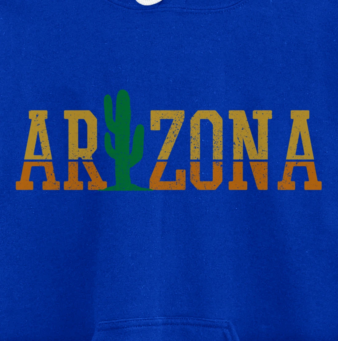 Arizona Cactus Vintage Retro Pride Souvenir Gift Pullover Hoodie