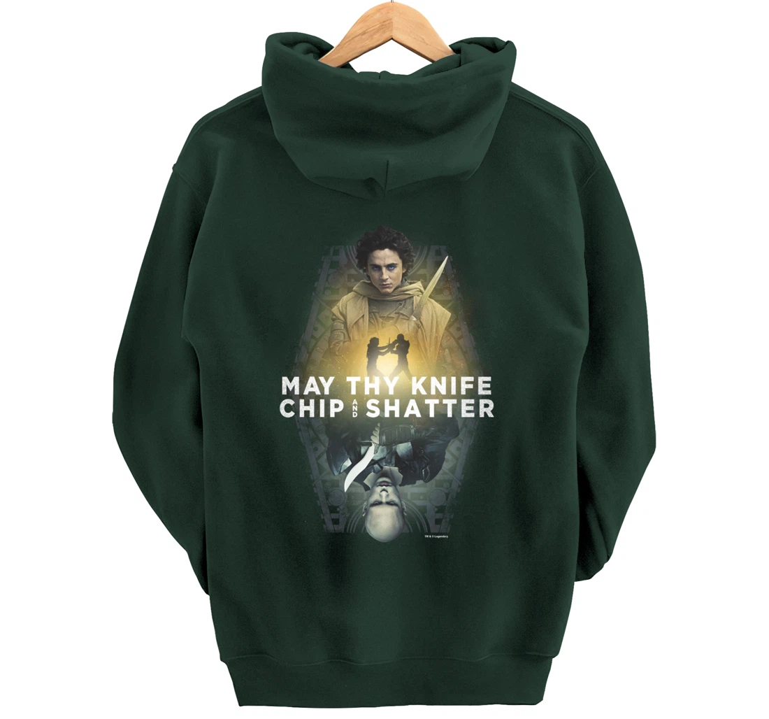 Dune Part Two May Thy Knife Chip & Shatter Epic Battle Shot Pullover Hoodie