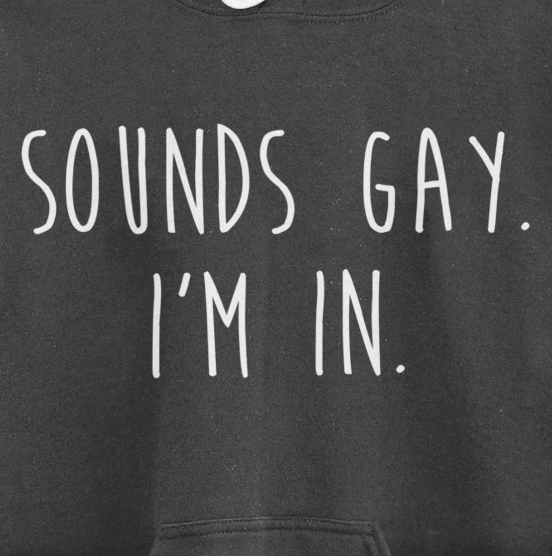 Funny Gay Pride Sounds Gay I'm In LGBTQ Pullover Hoodie
