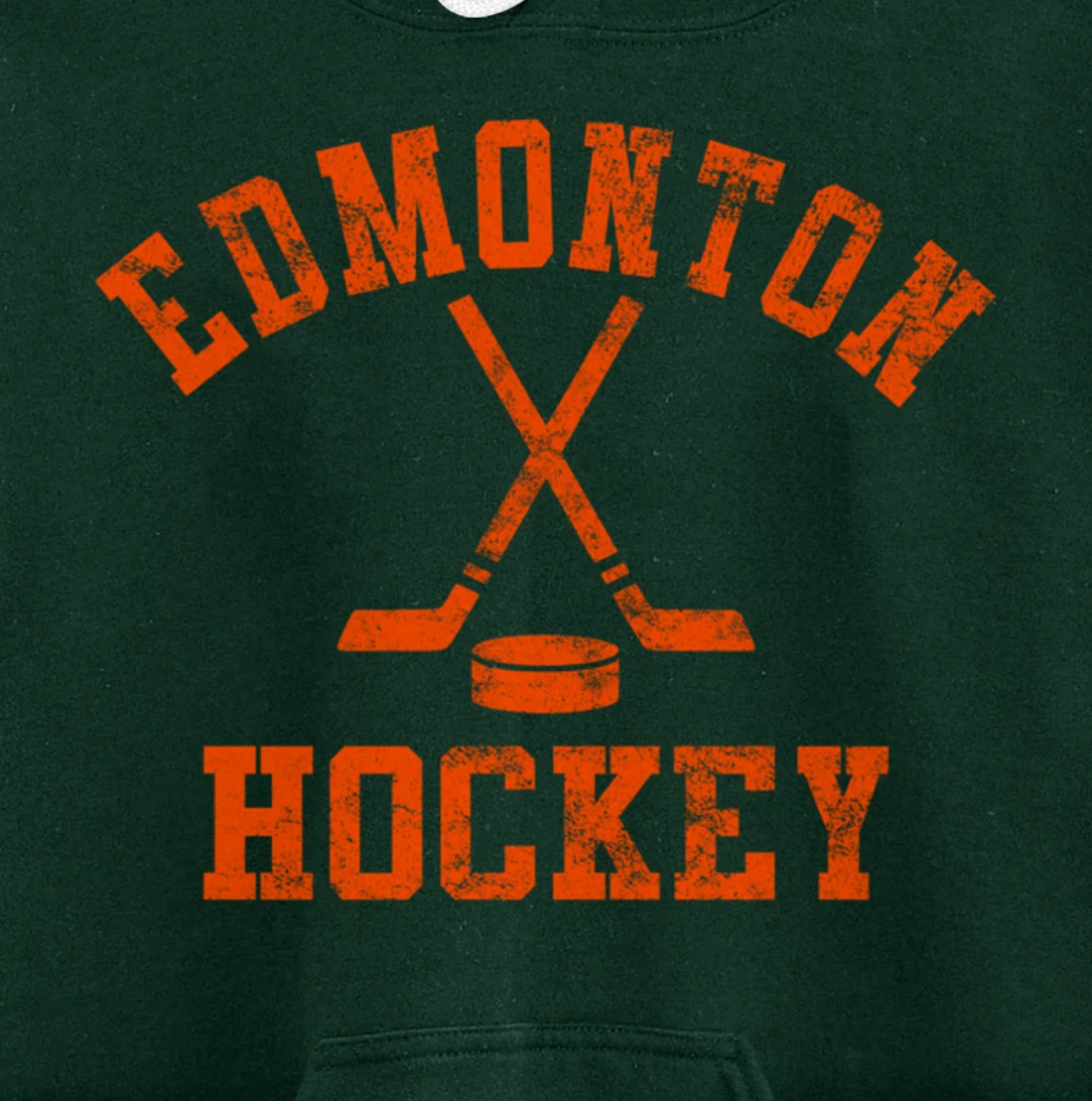 Vintage Edmonton Hockey Pullover Hoodie