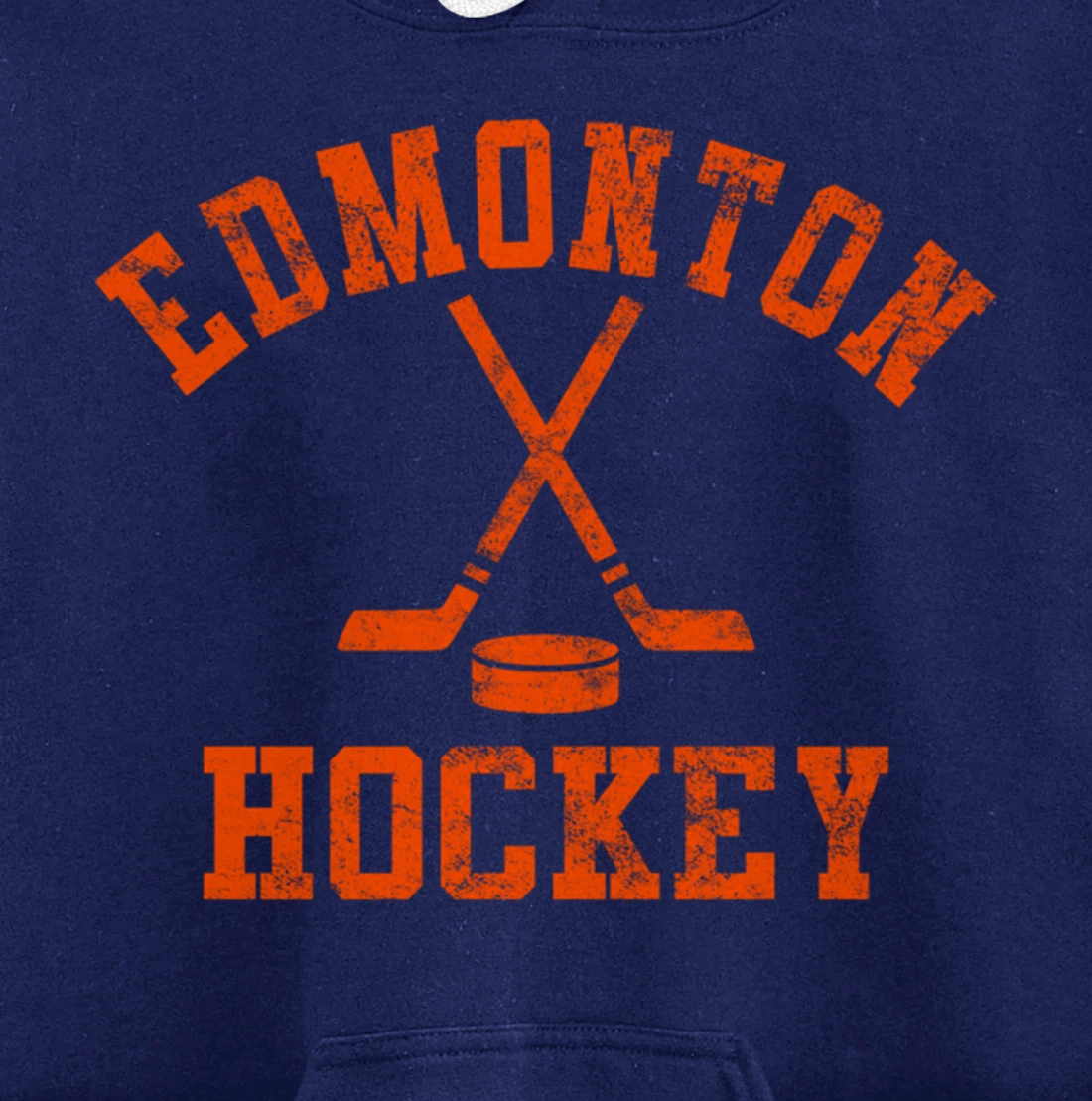 Vintage Edmonton Hockey Pullover Hoodie