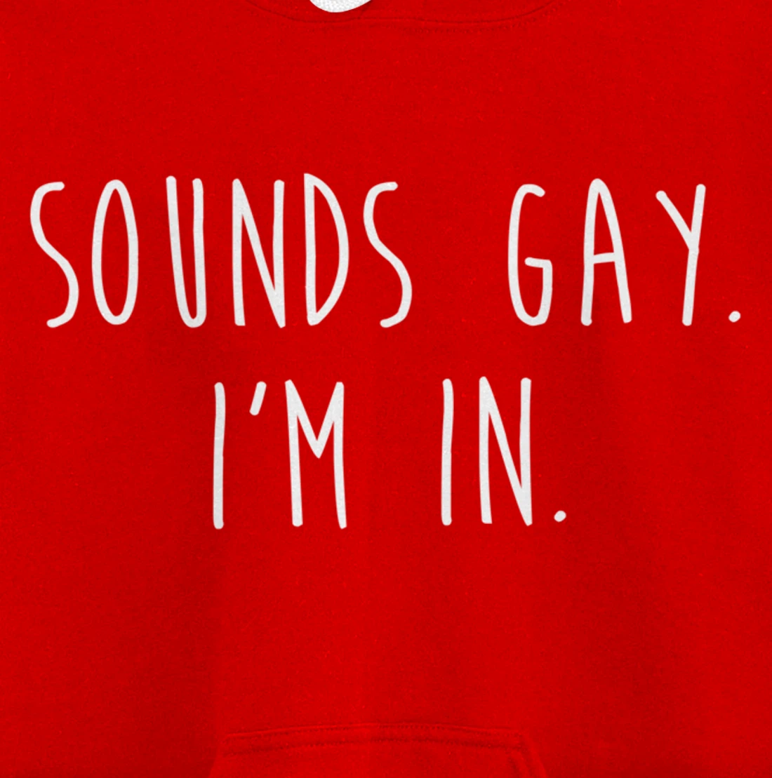 Funny Gay Pride Sounds Gay I'm In LGBTQ Pullover Hoodie