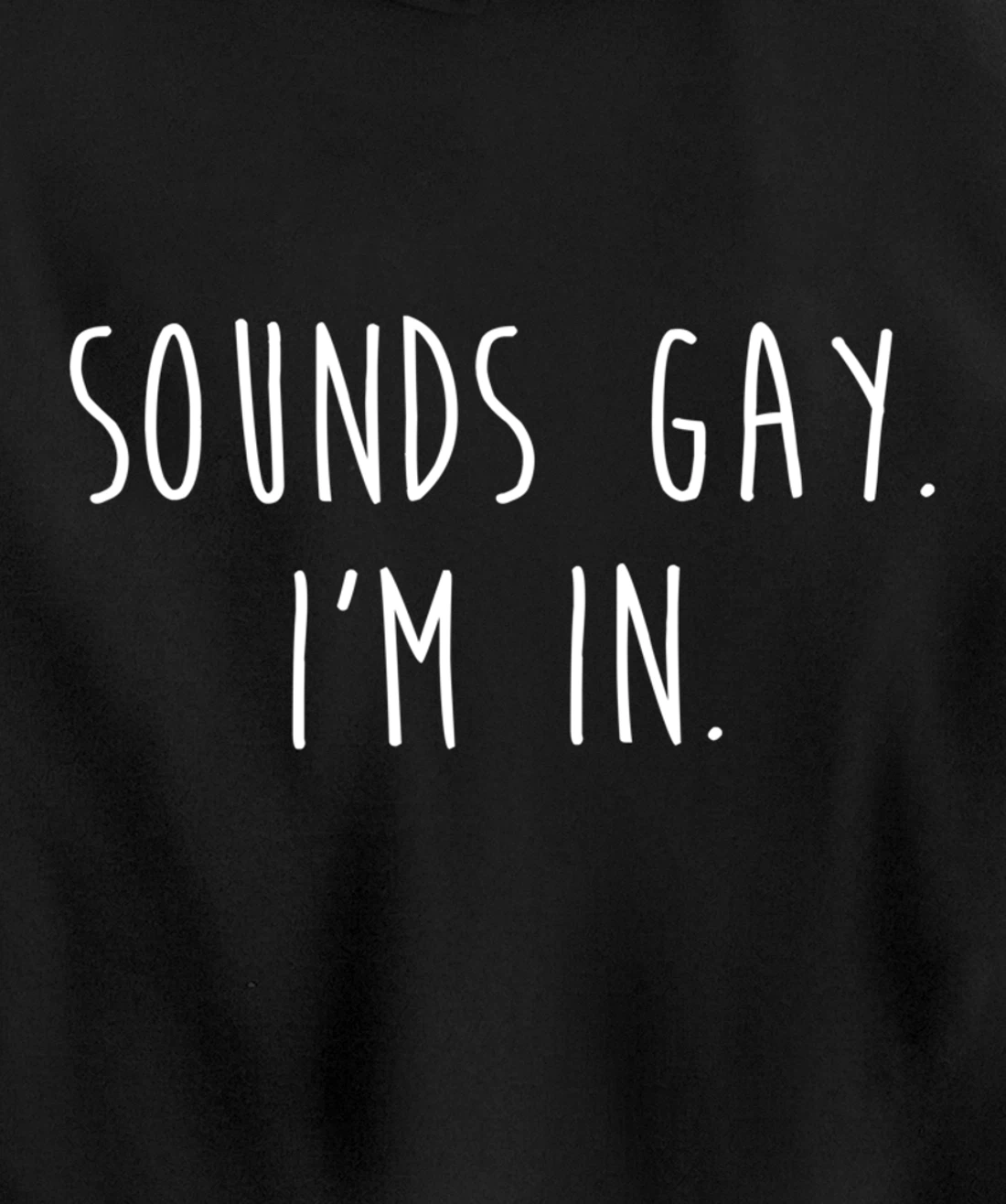 Funny Gay Pride Sounds Gay I'm In LGBTQ Pullover Hoodie