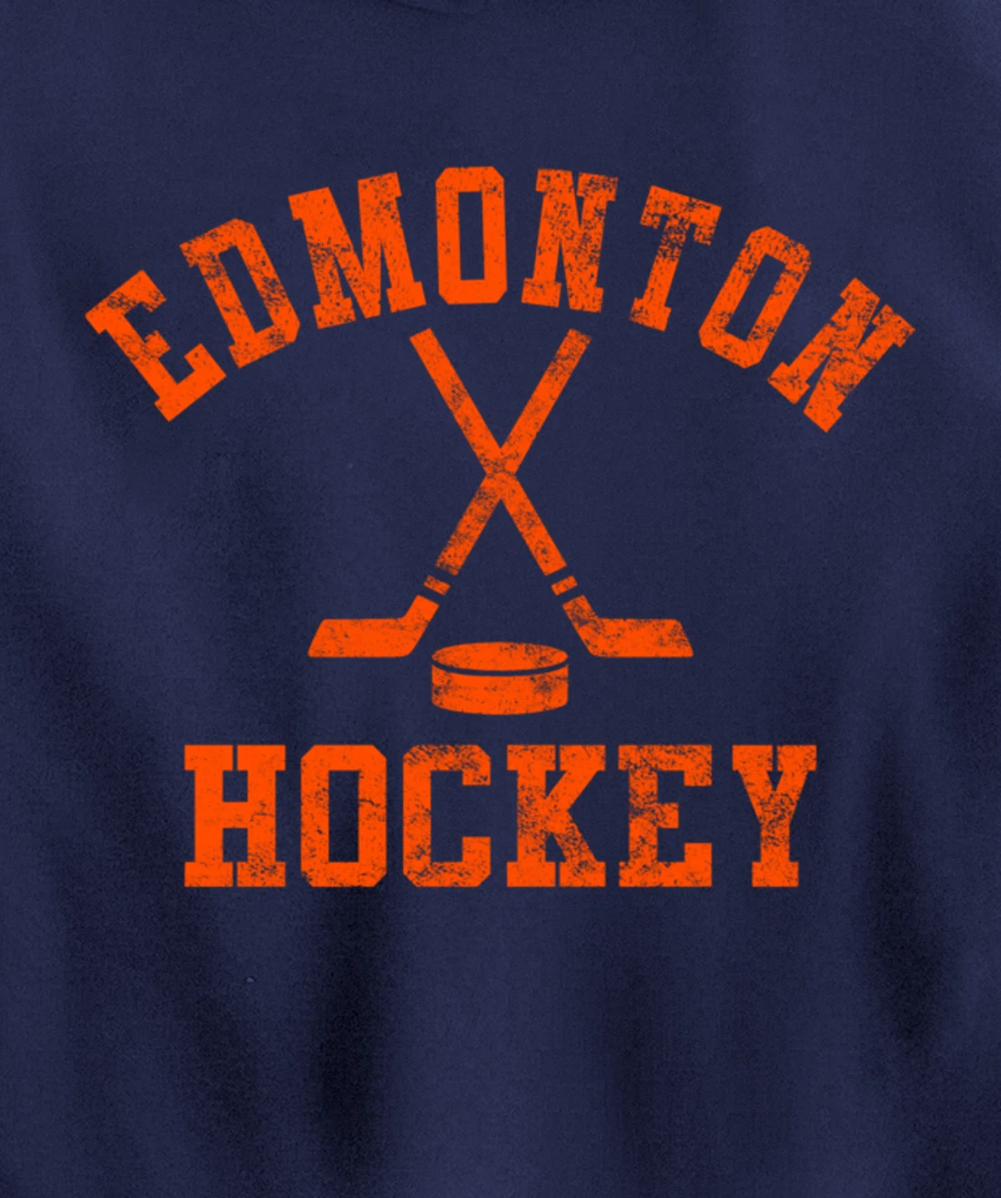 Vintage Edmonton Hockey Pullover Hoodie