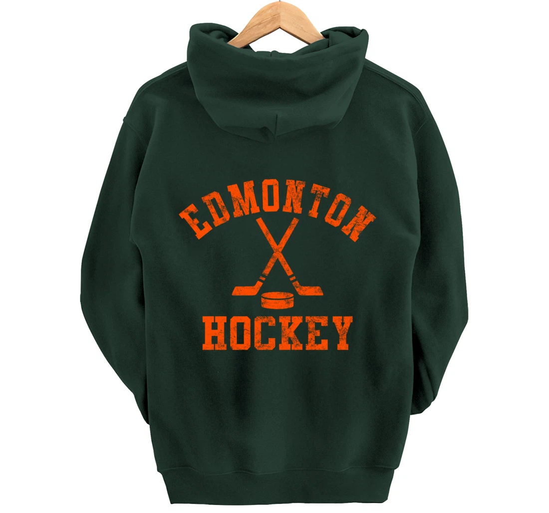 Vintage Edmonton Hockey Pullover Hoodie