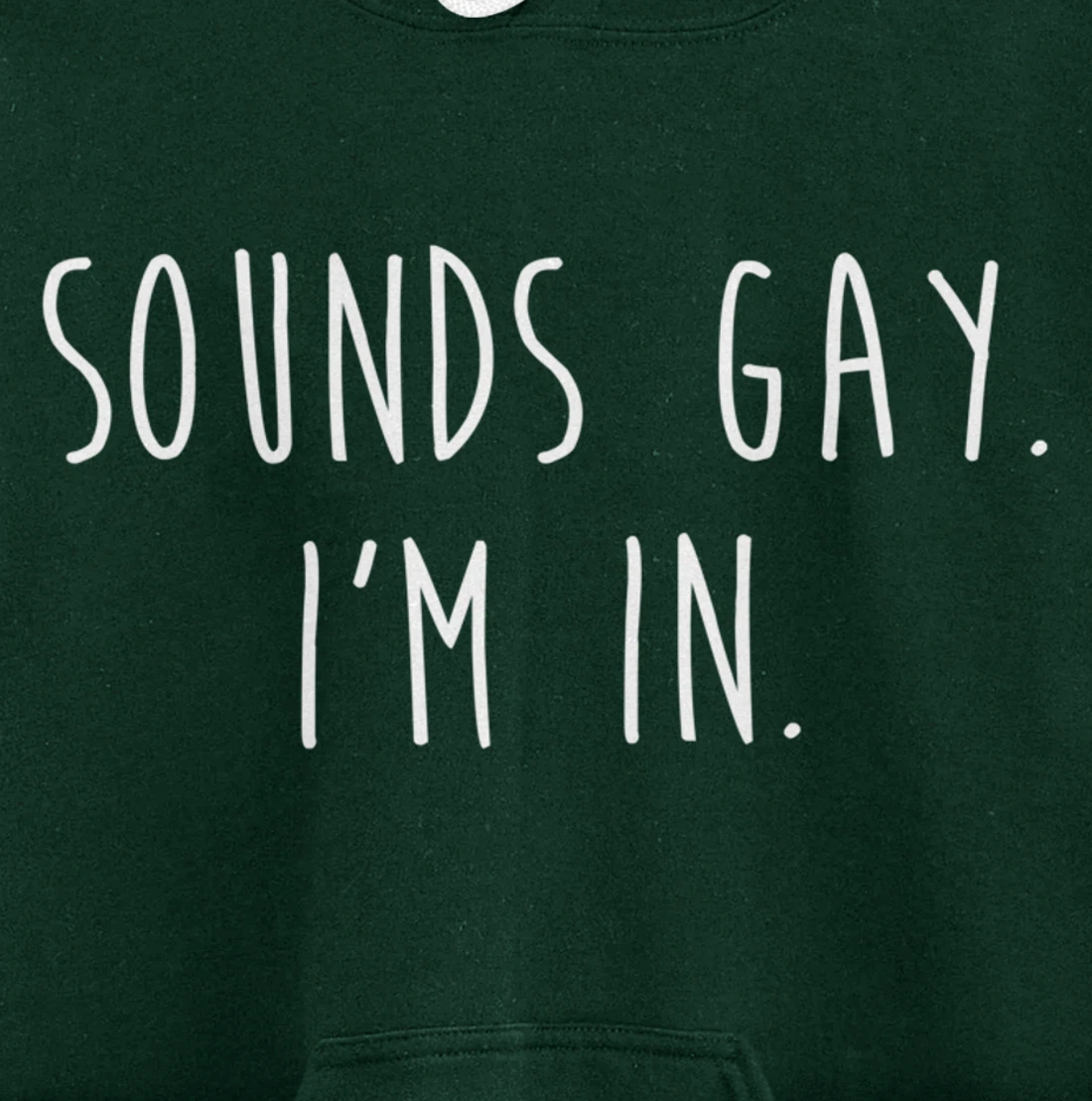 Funny Gay Pride Sounds Gay I'm In LGBTQ Pullover Hoodie