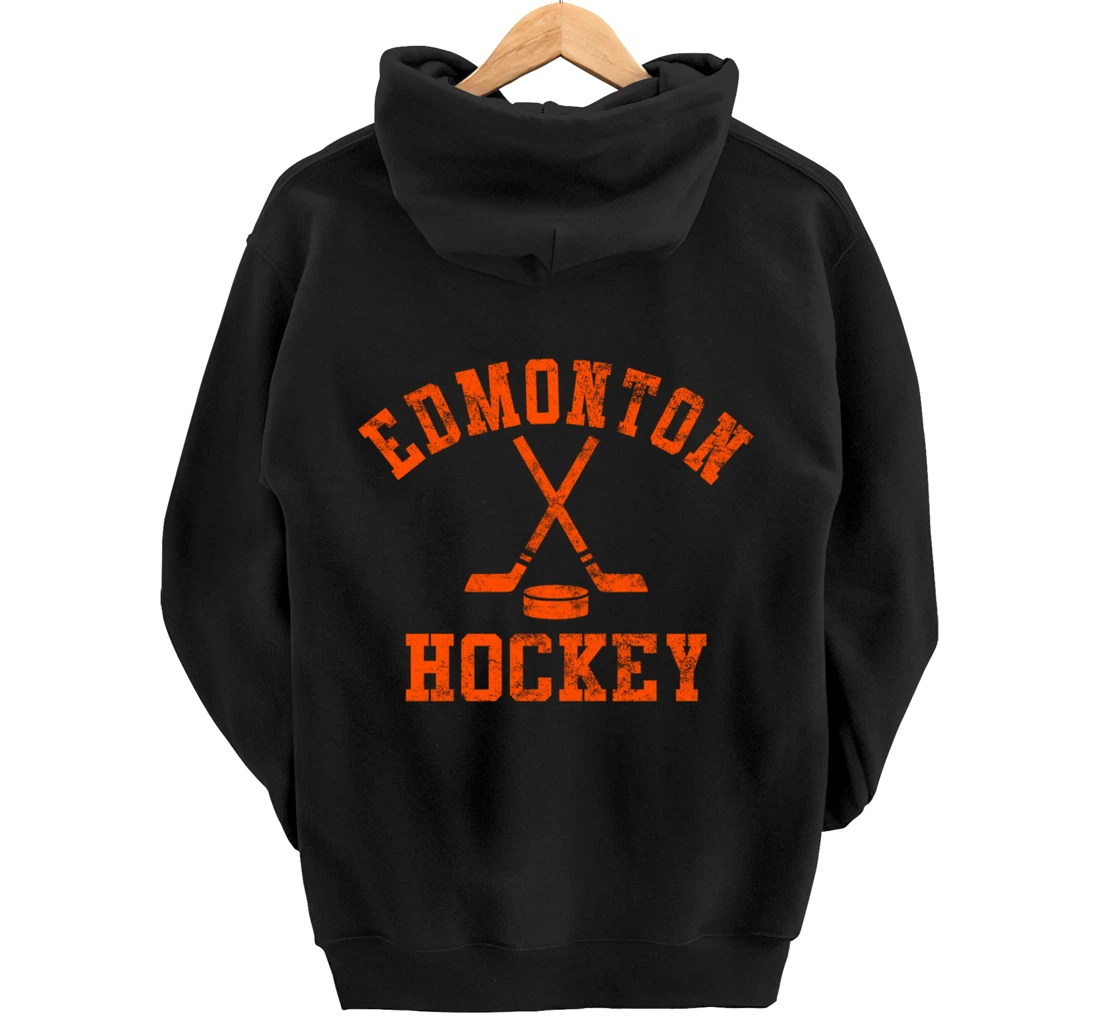 Vintage Edmonton Hockey Pullover Hoodie