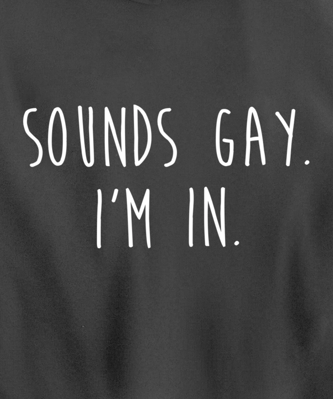 Funny Gay Pride Sounds Gay I'm In LGBTQ Pullover Hoodie
