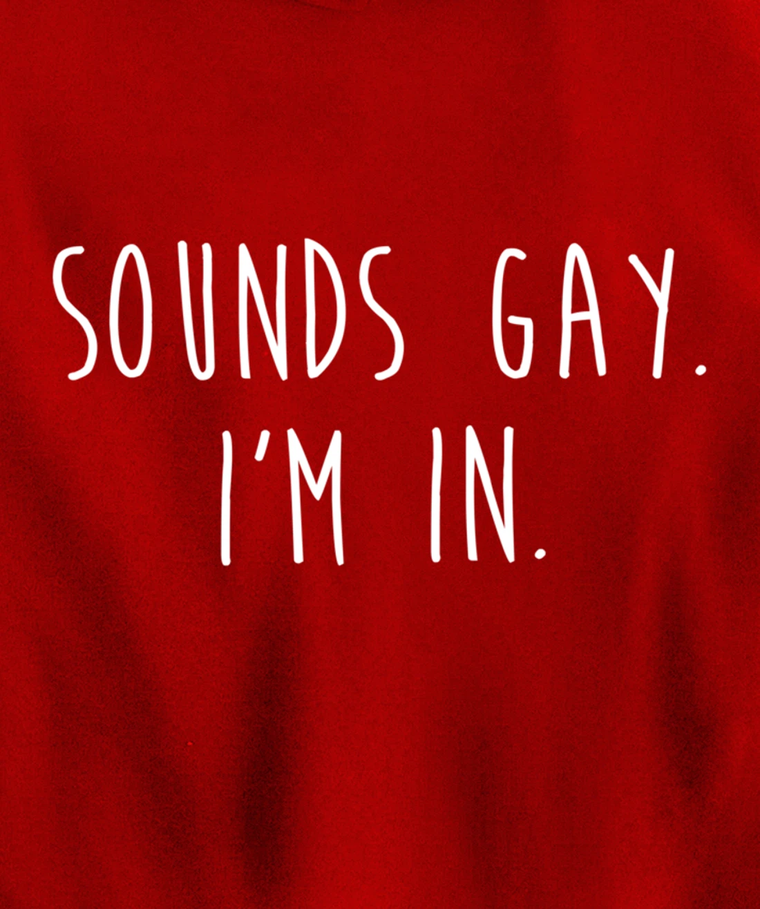 Funny Gay Pride Sounds Gay I'm In LGBTQ Pullover Hoodie