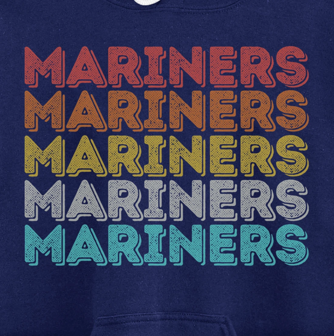 Vintage Retro Mariners Pullover Hoodie