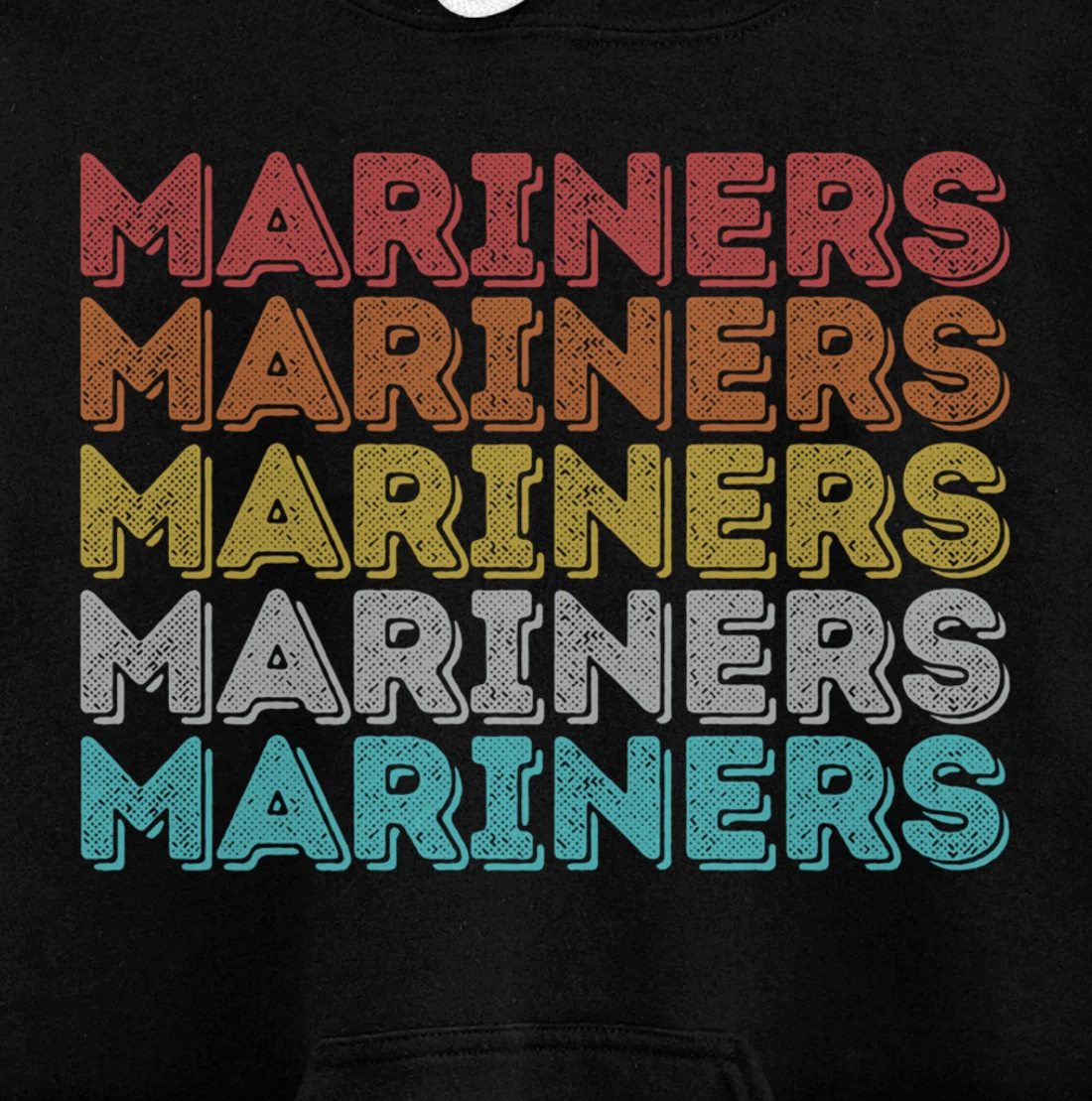 Vintage Retro Mariners Pullover Hoodie