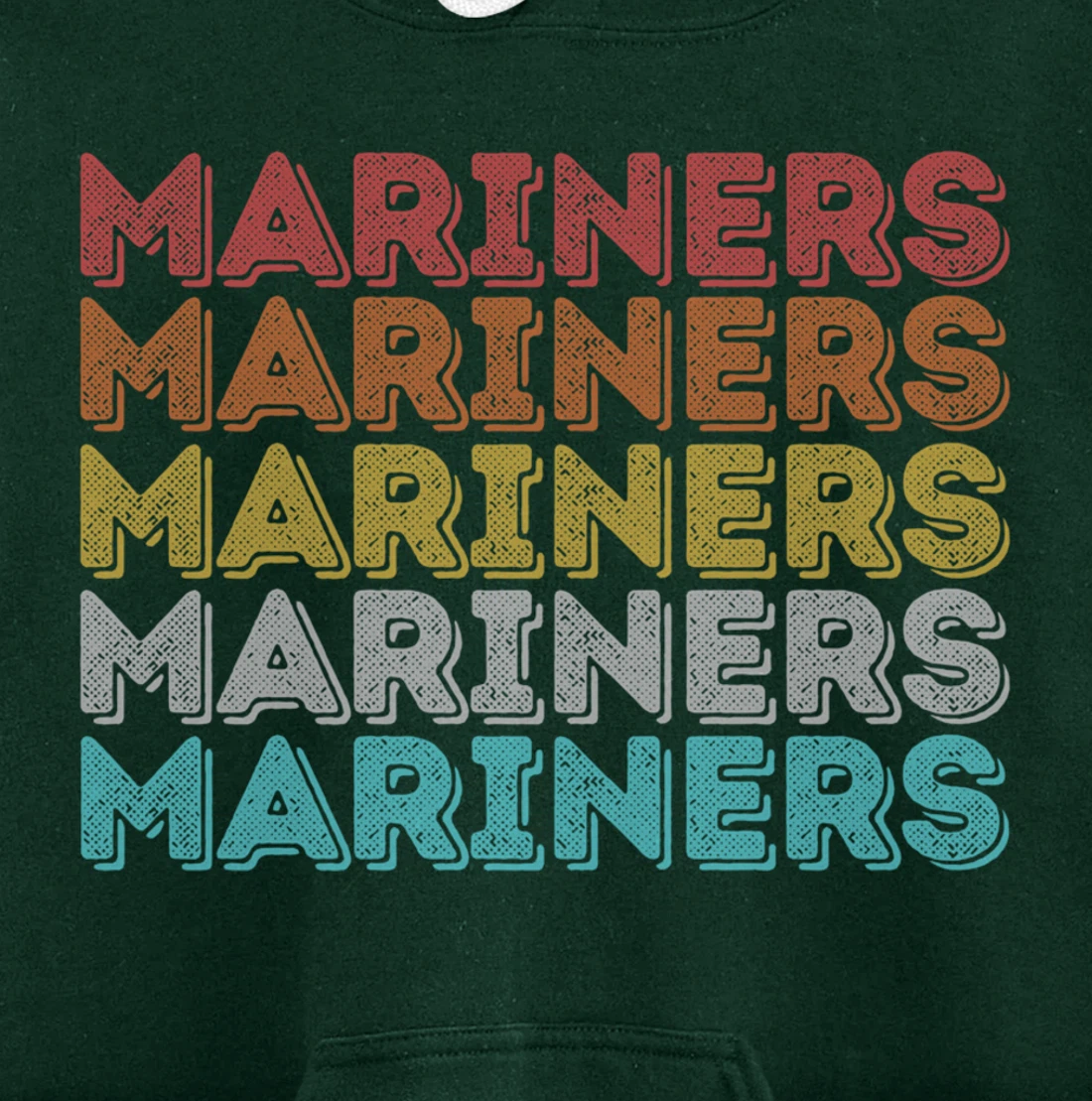 Vintage Retro Mariners Pullover Hoodie