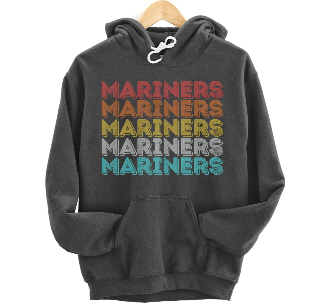 Vintage Retro Mariners Pullover Hoodie