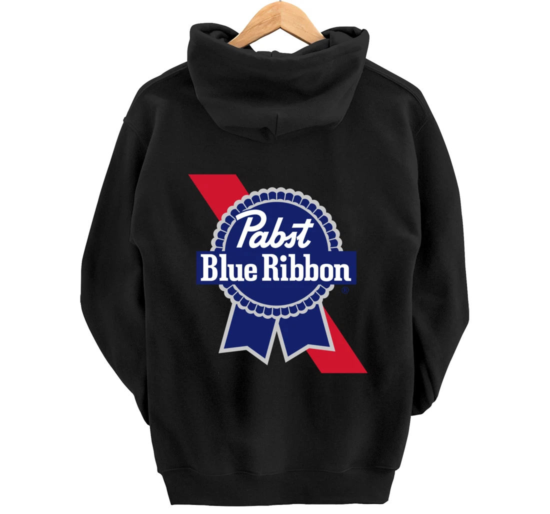 Pabst Blue Ribbon Fashion Label - Vintage Artwork Pullover Hoodie