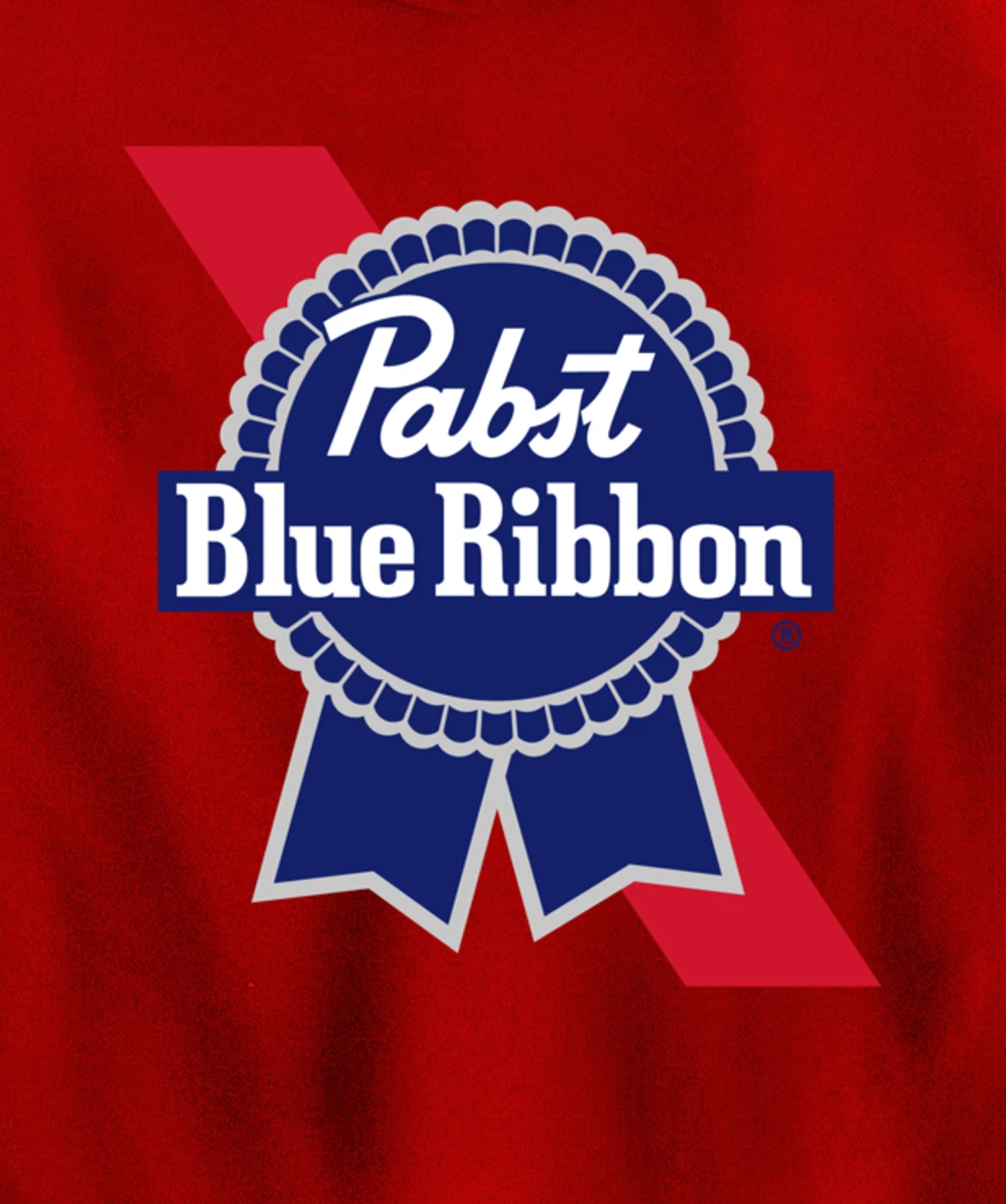 Pabst Blue Ribbon Fashion Label - Vintage Artwork Pullover Hoodie