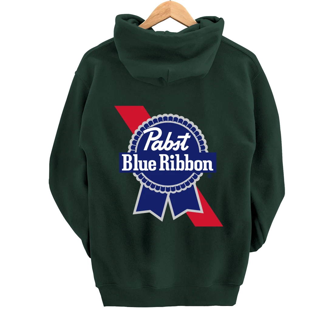 Pabst Blue Ribbon Fashion Label - Vintage Artwork Pullover Hoodie