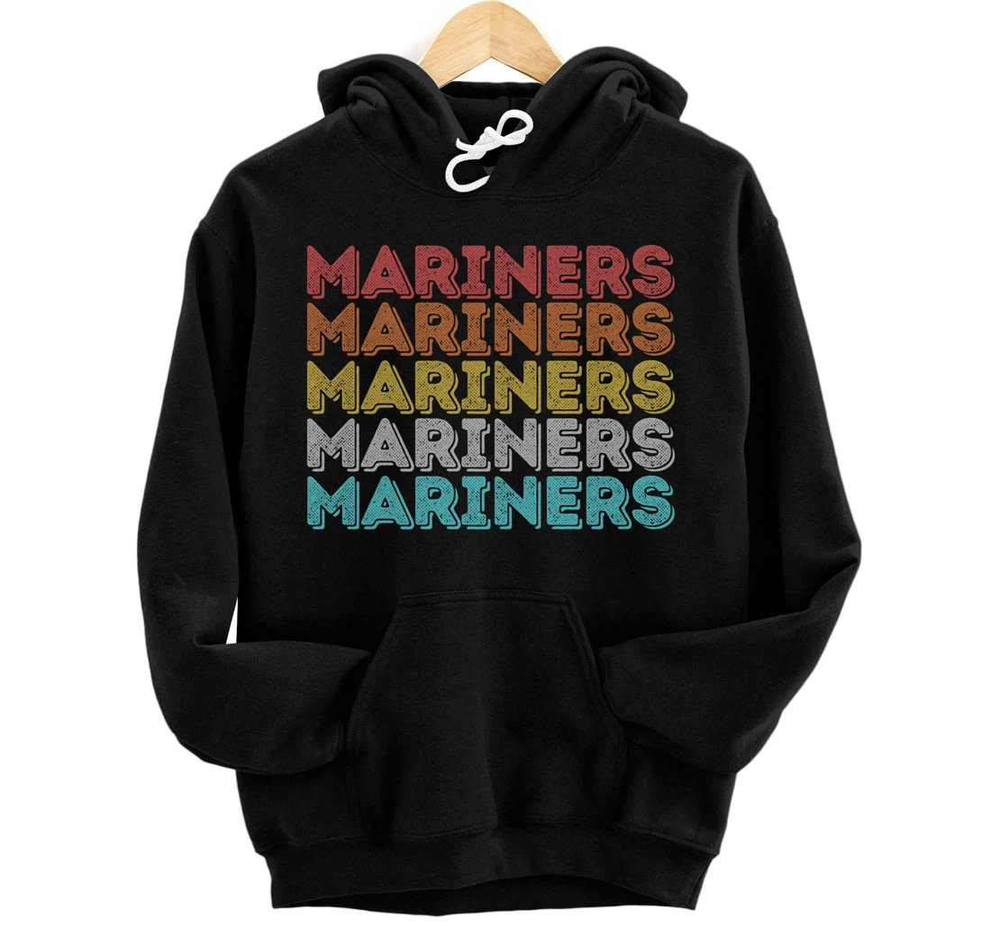 Vintage Retro Mariners Pullover Hoodie