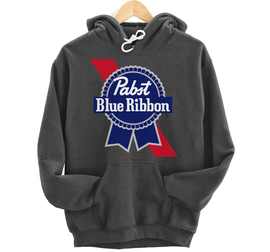 Pabst Blue Ribbon Fashion Label - Vintage Artwork Pullover Hoodie