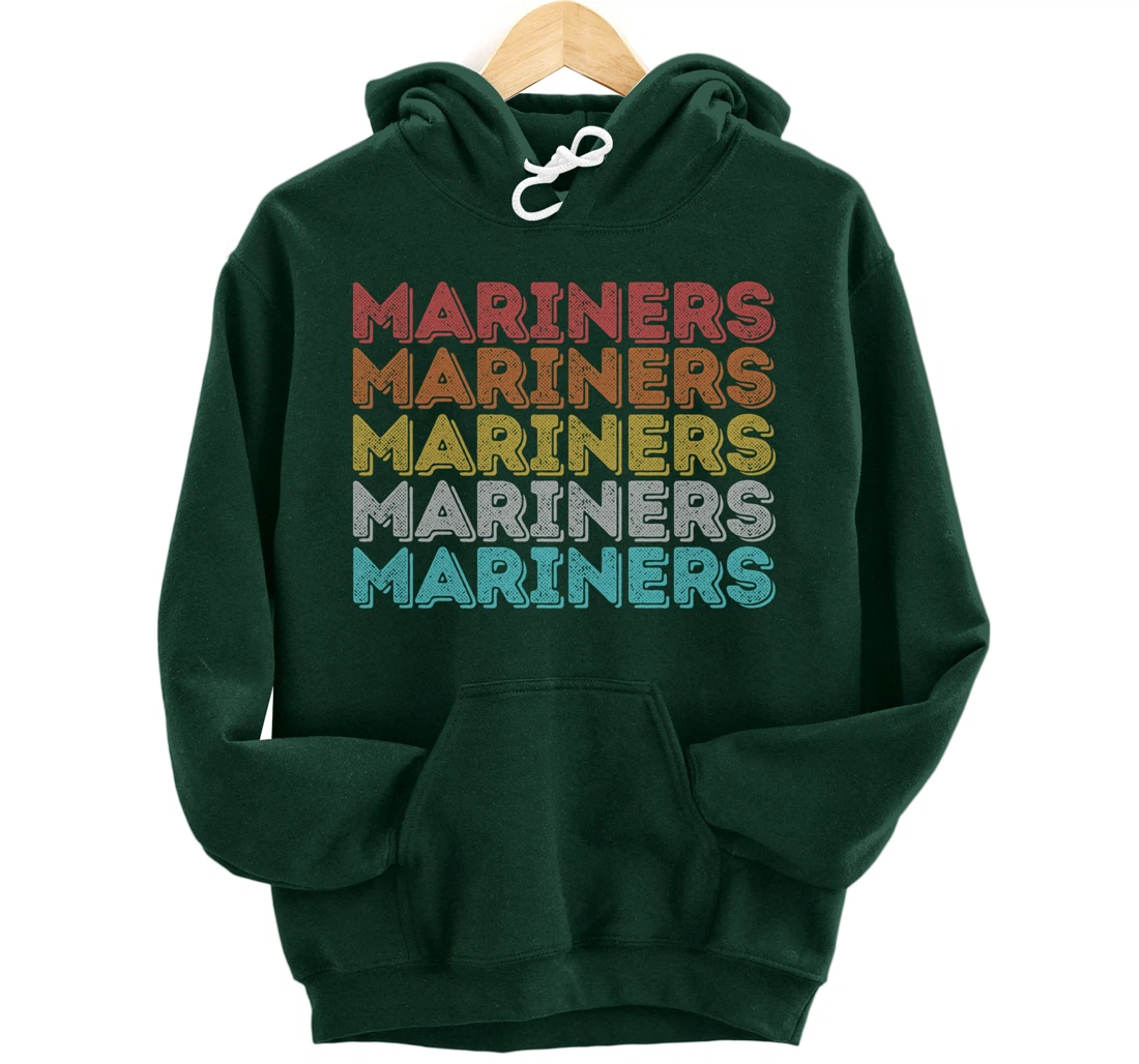 Vintage Retro Mariners Pullover Hoodie