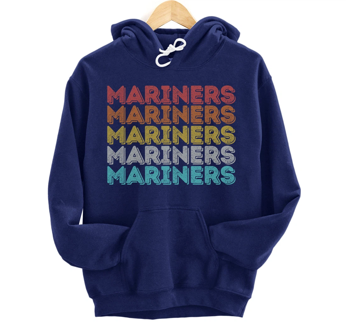Vintage Retro Mariners Pullover Hoodie
