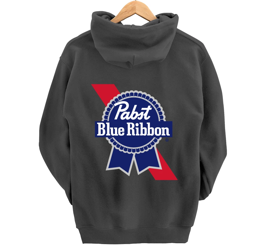Pabst Blue Ribbon Fashion Label - Vintage Artwork Pullover Hoodie