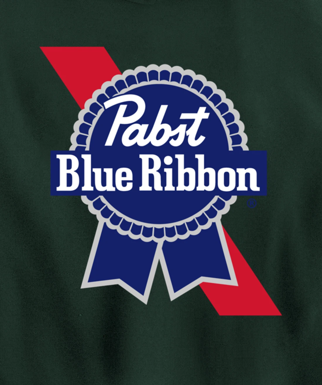 Pabst Blue Ribbon Fashion Label - Vintage Artwork Pullover Hoodie