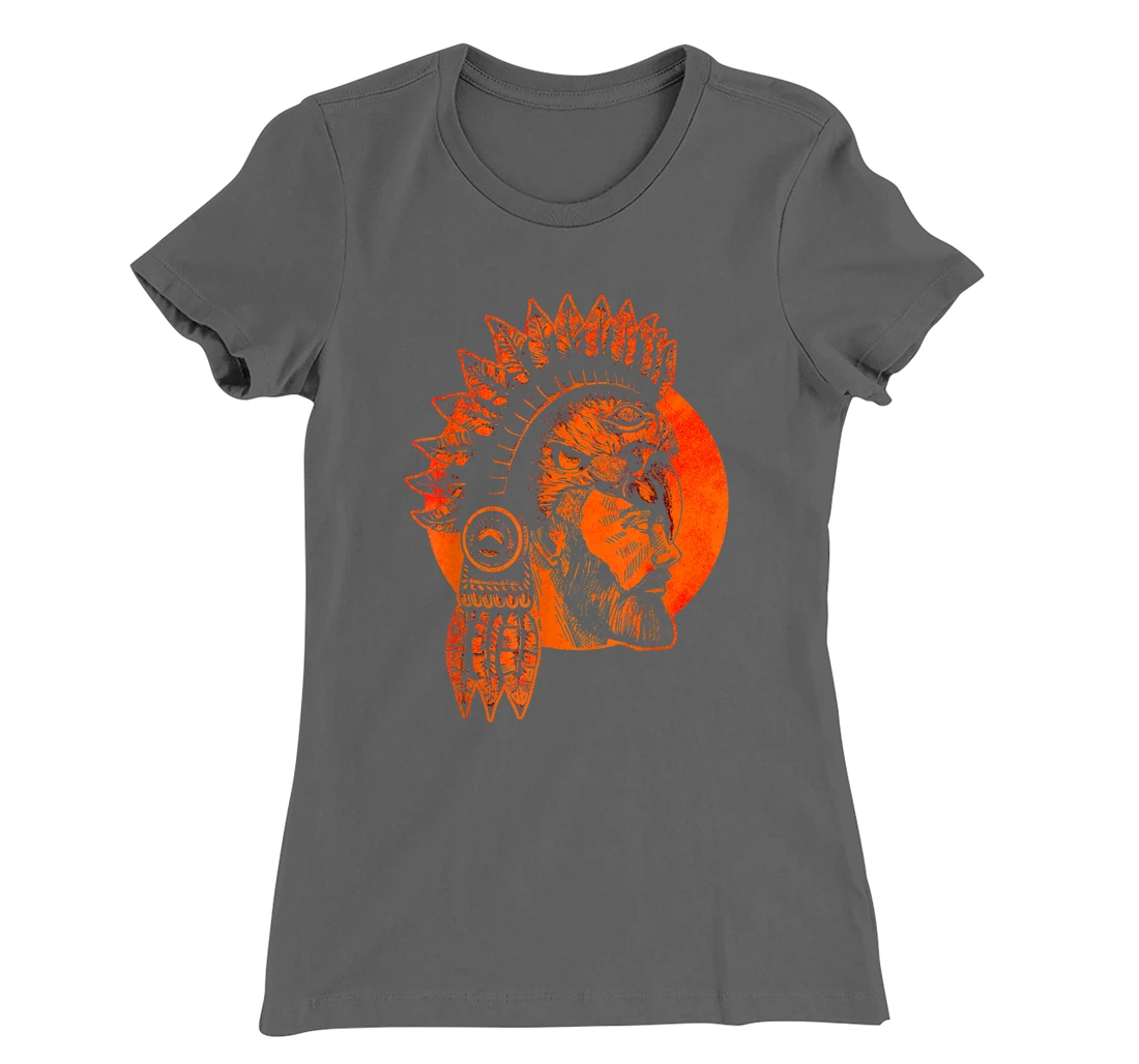Aztec Warrior King Mexican Native Art Mayans Art T-Shirt, Women T-Shirt