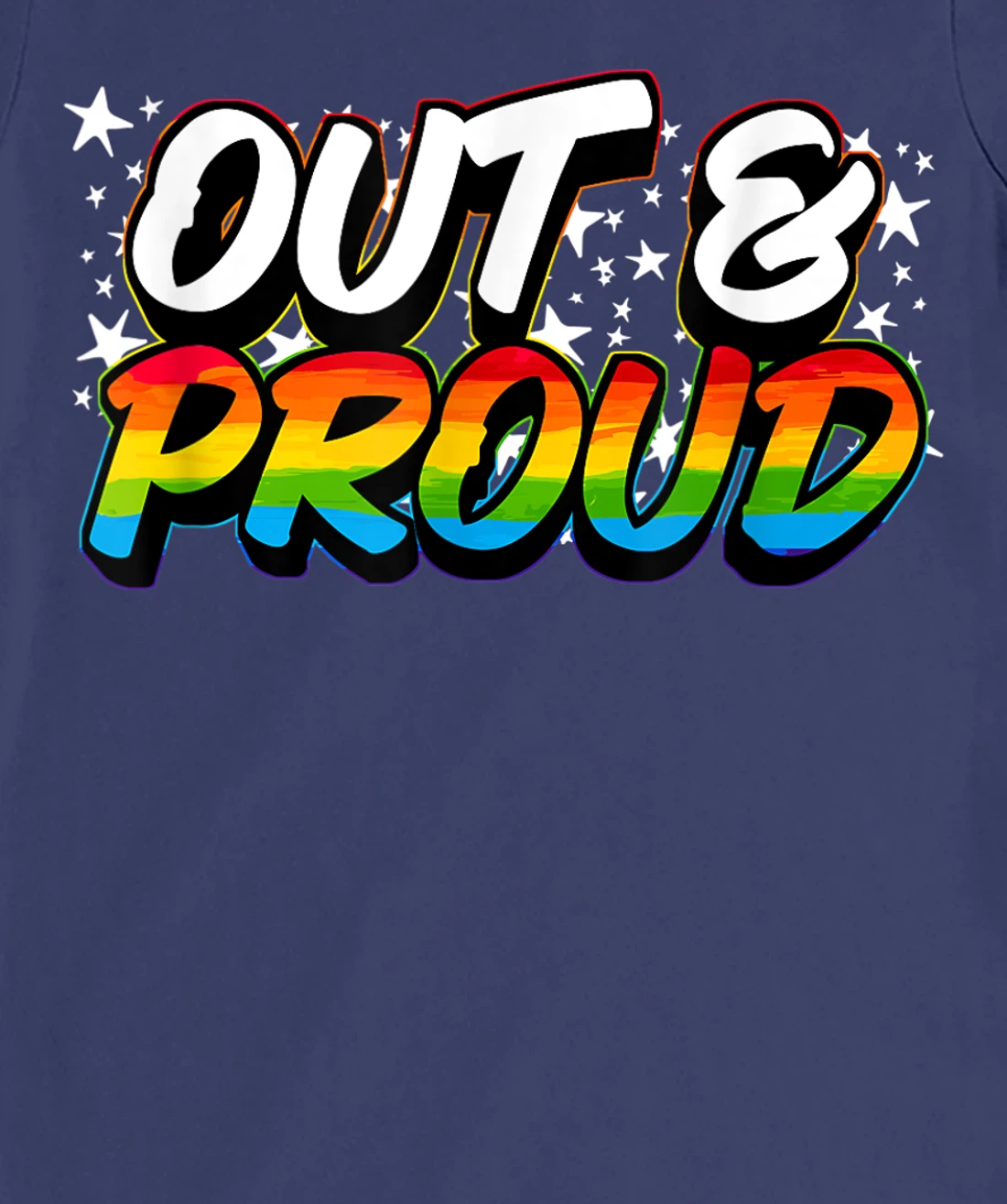 OUT & PROUD Lesbian Bisexual Trans Gay Pride T-Shirt, Women T-Shirt