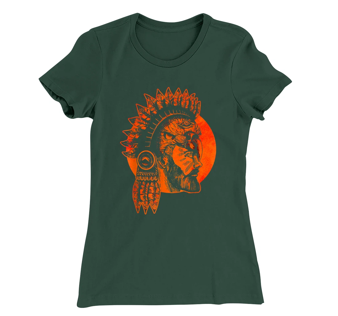 Aztec Warrior King Mexican Native Art Mayans Art T-Shirt, Women T-Shirt