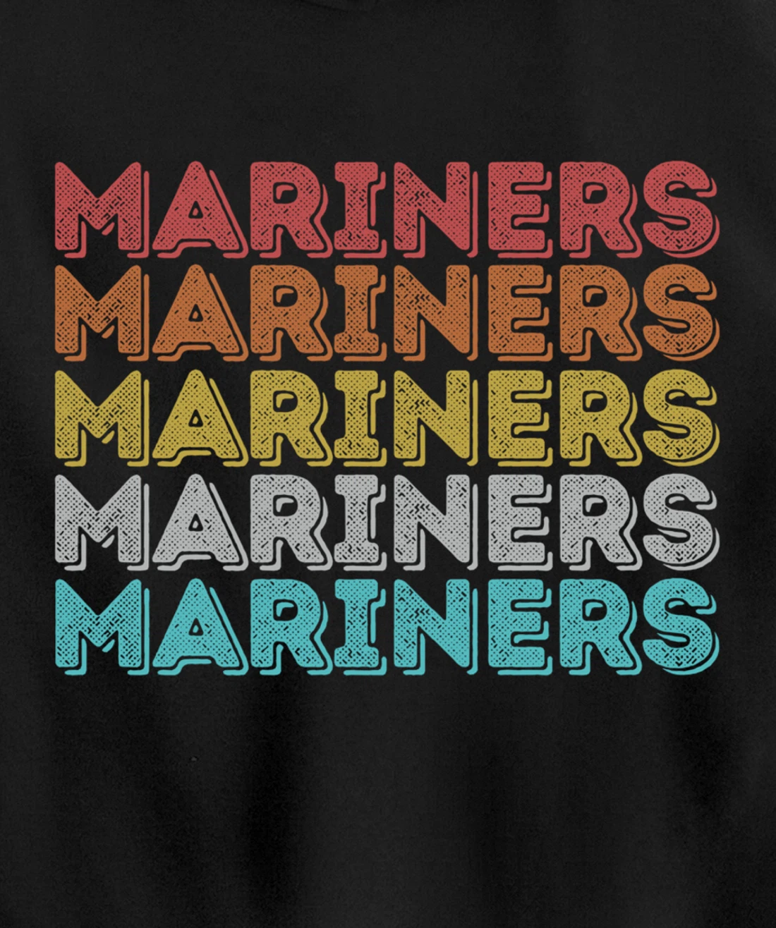 Vintage Retro Mariners Pullover Hoodie